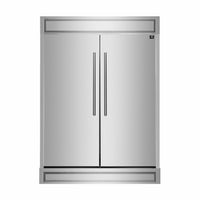 Forno 60-Inch Maderno 2-Piece Convertible Built-In Refrigerator/Freezer with Decorative Grille Trim, 27.2 cu.ft. (FFFFD1722-60S)